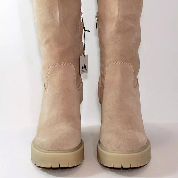 Dolce Vita Tall Leather Boots, 7.5W, Beige Suede, Wide Calf, WAS $250 *NEW!* - Picture 10 of 10